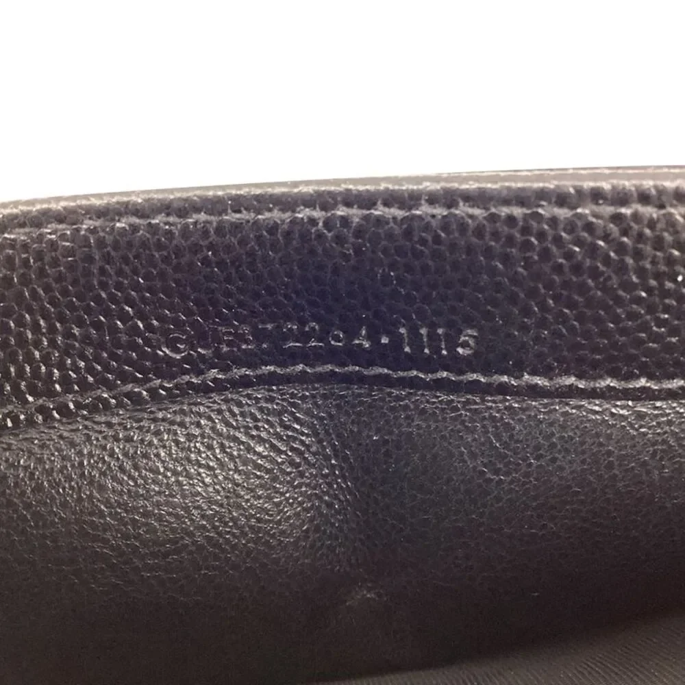 Saint Lauren Large Cassandre Quilted Flap Wallet in Black Lamb Leather - Picture 2 of 10